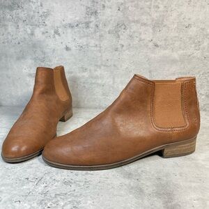 FRYE Cognac Brown Leather Chelsea Ankle bootie Womens 7.5
